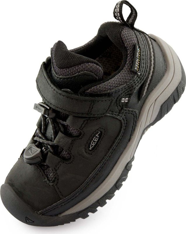 Keen jr targhee low wp zwart/staalgrijs zwart 24