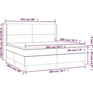 vidaXL-Boxspring-met-matras-stof-taupe-200x200-cm