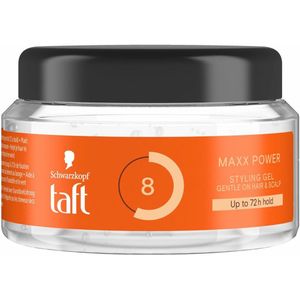 Taft - Maxx Power 8 - Styling Gel - Maximale controle - 250 ml - 1 stuk