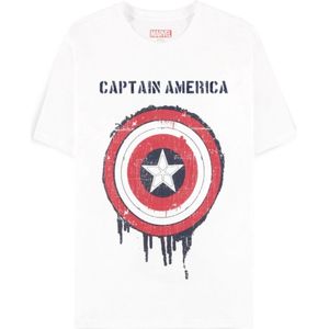 Captain America Brave New World - Shield Heren T-shirt - wit - L