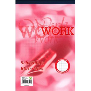 Work - schrijfblok - A5 - ruit 5x5mm - 100 vel - 70g papier - pak van 5