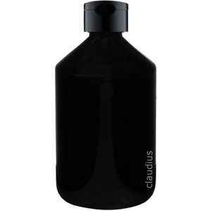 Lege Plastic Fles 500 ml zwart met Zwart klepdop - set van 10 stuks - navulbaar - leeg