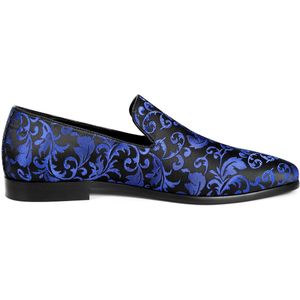 Allthemen Heren Jacquard Loafers Bruiloft Mocassins - Borduurwerk Pak Pantoffels - EU40