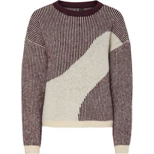 Pieces - Pcinna O-neck Oose Knit - Gebreide Trui - Tawny Port
