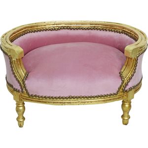 Luxe Barok Dierenmand Goud - Roze [Hondenmand] [Kattenmand]