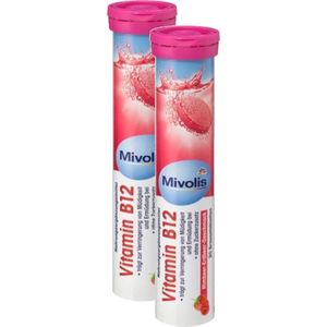 Mivolis Vitamine B12 - Bruistablet - Voedingssupplement - 2x 20 tabletten