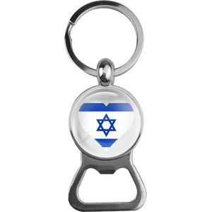 Bieropener Glas - Hart Vlag Israel