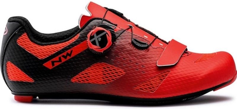 Wielrenschoen Northwave Men Storm Carbon Red Black