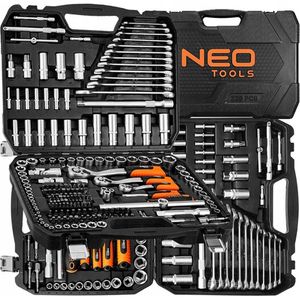 NEO Gereedschapset 216 Delen met 3 Ratels - Compleet en Veelzijdig