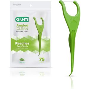 Gum Angled Clean Flossers - Flosdraad - Floss Picks - Fresh Mint - 75 stuks