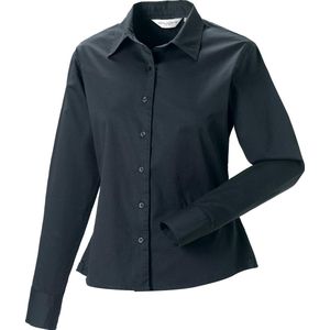 Russell Collectie Dames/Dames Lange Mouw Klassiek Twill Shirt (Zink)
