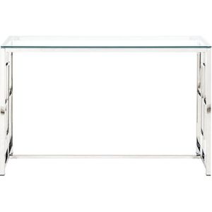 PASCAL MORABITO Sidetable CLOTILDE - Gehard glas en staal - Chroomkleurig - van Pascal Morabito
