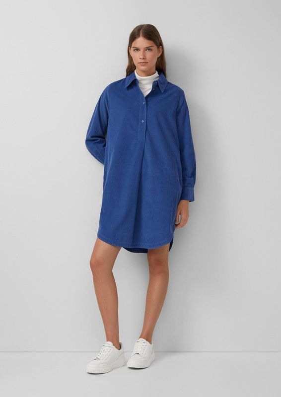 s.Oliver - Blousejurk - Royal Blue - Corduroy