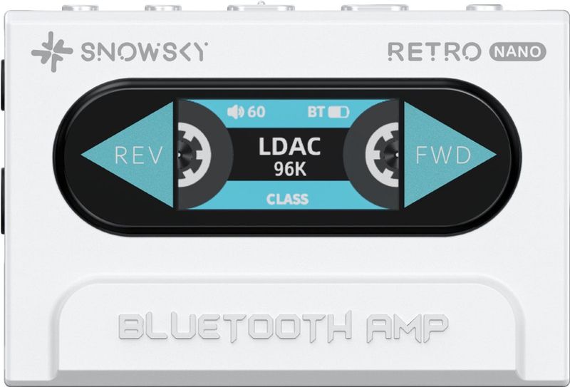 FiiO - Snowsky Retro Nano Bluetooth DAC-versterker - Wit - 3,5 mm en 4,4 mm uitgang