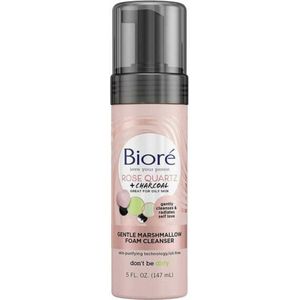 Bioré Rose Quartz + Charcoal Gentle Marshmallow Foam Cleanser