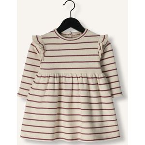 PLAY UP Striped Jersey Dress Unisex - Jurk - Creme - Maat 74