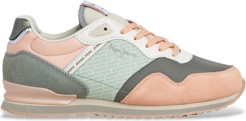 Pepe Jeans - PLS400009 - Leren Sneakers - Oranje - Casual