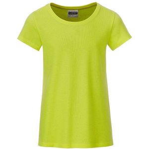 James and Nicholson Meisjes Basic T-Shirt (Zuurgeel)