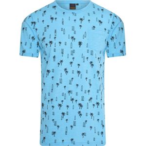 Mario Russo Mario Russo T-shirt Surf Patroon Zomershirt