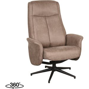 LABEL51 Bergen Fauteuil - Bruin - Micro Suede