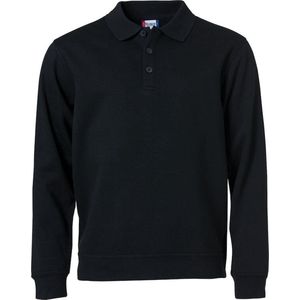 Clique Basic Polo Sweater 021032 - Zwart - XXL
