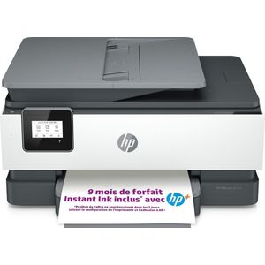 HP OfficeJet 8014e All-in-One-printer, Kleur, Printer voor Home, Printen, kopiëren, scannen, Automatische documentinvoer voor 35 vel; Dubbelzijdig printen; Capacitief touchscreen MGD (monochroom grafisch display)