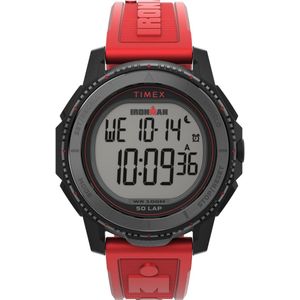 Timex Adrenaline TW5M57900 Horloge - Kunststof - Rood - Ø 46.5 mm