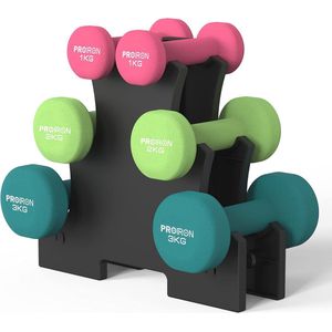 Neopreen Halter Gewichten 1kg - 10kg Set voor Thuis Fitness