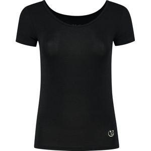 2-pack B.Bocelli Shirt - Dames - ronde hals - korte mouw - zwart - maat XL