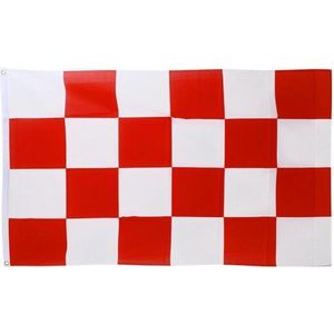 Vlag de luxe Brabant rood/wit 150x90cm