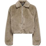 Only - Onldana Life Faux Fur Jacket - Silver Mink - Dames Jas
