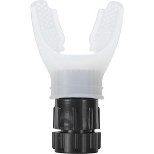 Draagbare ademhalingstrainer - verstelbare inademing spiertrainer voor het verbeteren van de longcapaciteit - fitnessapparaat (wit) .