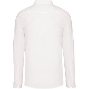 Overhemd Heren XS Kariban Lange mouw White 100% Katoen