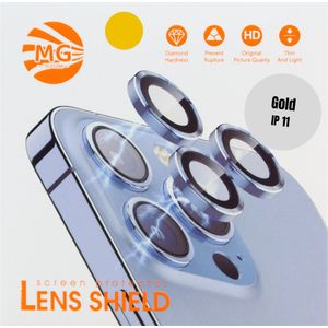 MG - Camera Lens Protector - Goud - Roestvrij Staal en Gehard Glas