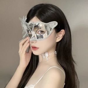 Maskerade masker hol kant masker partij accessoires partij masker, stijl 4