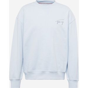 Tommy Jeans Sweatshirt Maat XL - Kleur Lichtblauw - sweater - trui - heren