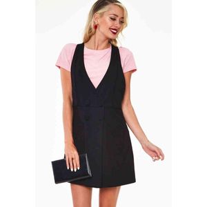 Voodoo Vixen - Double-breasted with blazer front Korte broek - M - Zwart