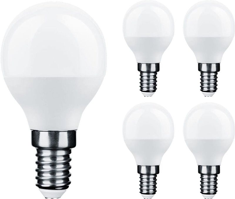 Technik E14 LED Lamp - Daglicht Wit - G45 - 6W - Vervangt 45W Gloeilamp - 5 Stuks