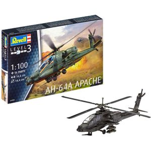 1:100 Revell 04985 AH-64A Apache Plastic Modelbouwpakket