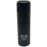 Myon - Le Vilaron - Sigarenaansteker - Zwart - 4 Jetflames, Elektrische Ontsteking, Sigarenhouder