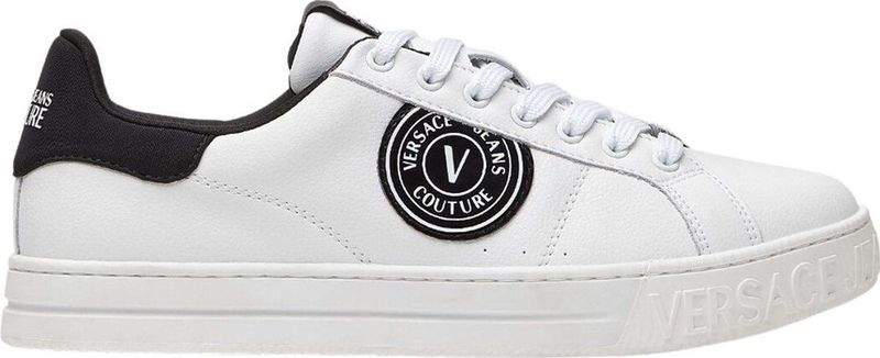 Versace Jeans Fondo Court 88 Dis Sk1 Lage sneakers - Leren Sneaker - Heren - Wit - Maat 40