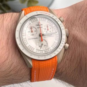 MoonSwatch horlogebandje - Oranje Oranje Tailor Fit - Rubber Watch Strap