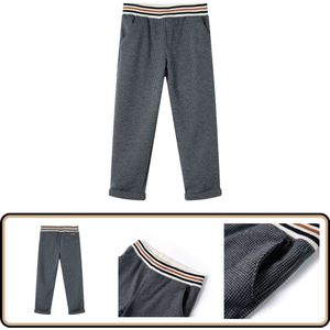 Kinderbroek - Maat 116 - Antraciet - Geruit ontwerp Kinderbroek - Meisjesbroek - Jongensbroek - Casual Kleding - Ruitjesbroek