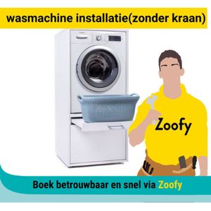Wasmachine aansluiten (zonder kraan) - Door Zoofy in samenwerking met Bol - Installatie-afspraak gepland binnen 1 werkdag