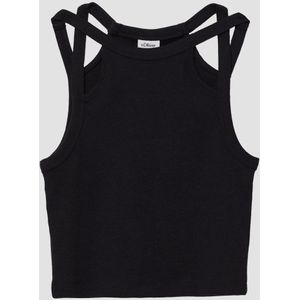 T-shirt - Katoenblend - Mouwloos - Ronde Hals - Slim-Fit Ontwerp