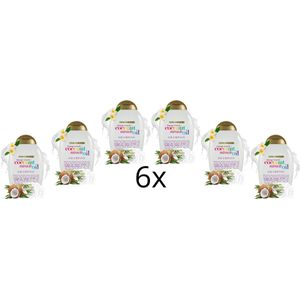 OGX Shampoo – Coconut Miracle Oil - Extra Strength - 6x385 ml - Voordeelverpakking - Extra glans