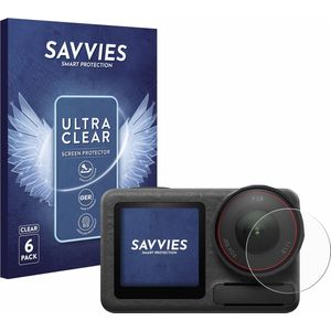 Savvies Screenprotector DJI Osmo Action 5 Pro Lens - Transparant - 6 Stuks