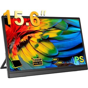 White-Label® Portable Monitor - Draagbare Scherm - Gaming - Full HD - Zwart