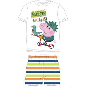 Peppa Pig George Shortama Katoen Wit Maat 92