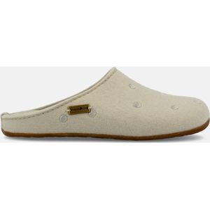 Haflinger Everest Noblesse Pantoffels kleur Beige - Maat 38 - 100% wolvilt